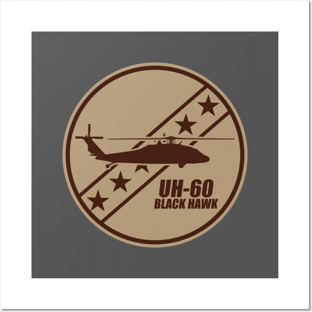 UH-60 Black Hawk (desert subdued) Wall Art by TCP